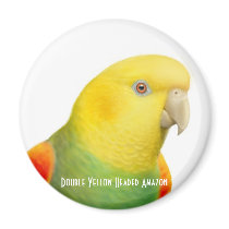 Dbl Yellow Head Amazon Magnet