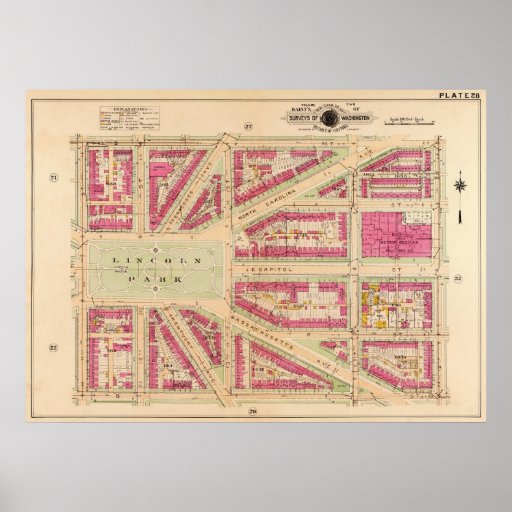 DC Capitol Hill Neighb. (Baist) 1919 BigMapBlog Posters