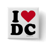 DC - I LOVE DC PINBACK BUTTONS