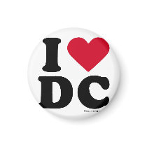 DC - I LOVE DC magnets by humortees DC - I LOVE DC magnets