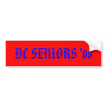 DC SENIORS '08 BUMPER STICKER