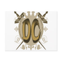 DC SHIELD LOGO postcards