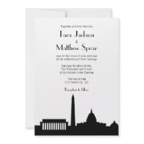 DC Skyline Wedding Invitation