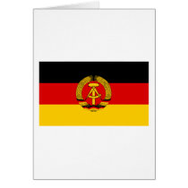 DDR German Democratic Republic Flag cards by Vexillophile DDR German Democratic Republic Flag cards