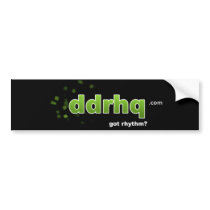 DDRHQ Bumper Sticker bumper stickers by Jongusmoe DDRHQ Bumper Sticker bumper stickers