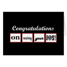 DDS Degree - CUSTOM NAME Congratulations - Greeting Cards