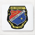 DE-1024 USS Bridget Military Patch Destroyer Escor Mouse Pads