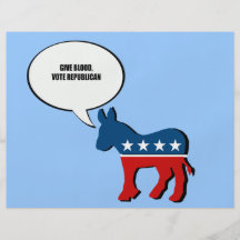 Dé al republicano del voto de la sangre flyer personalizado