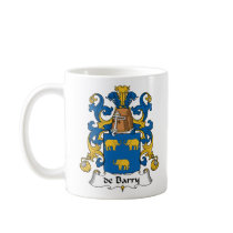 de Barry Family Crest mugs