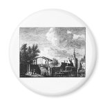 DE KEET OOST en KAAI POORT te EDAM Refrigerator Magnet