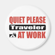 De la tranquilidad viajero por favor en el trabajo imanes  