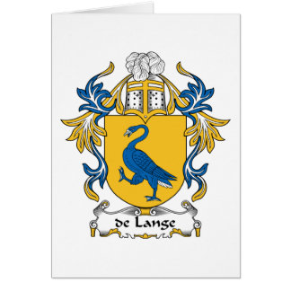lange family crest arms coat card gifts