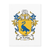 de Lange Family Crest postcards