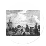 DE MONNIKENDAMMER POORT te EDAM Round Sticker
