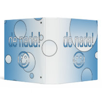 De Nada! Guatemala Flag Colors Pop Art Vinyl Binders