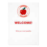 De nuevo a escuela, a los libros y a Apple Invitaciones Personalizada