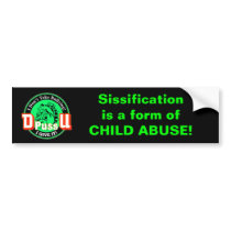 De Pussification University Official Product Bumper Sticker