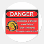 De Pussification University Official Product Round Sticker