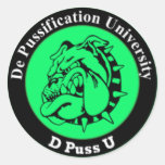 De Pussification University Official Sticker