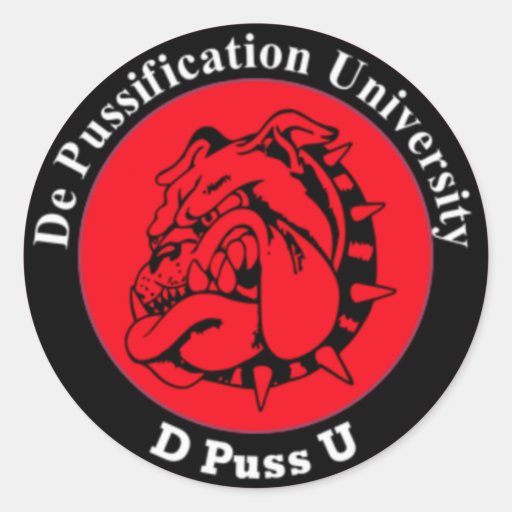 De Pussification University Official Sticker