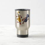 DE- Saxophone and Trumpet Dancing Cartoon Mug
