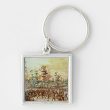 De Tonty Suing for Peace Keychain