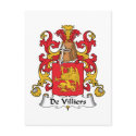 De Villiers Family Crest postcards