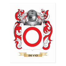 De Vio Coat of Arms Post Cards
