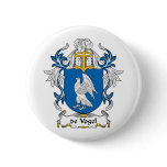 de Vogel Family Crest Pins