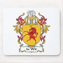 de Wit Family Crest mousepads by coatsofarms de Wit Family Crest mousepads