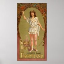 De Wolf Hopper in Happyland Theatre Poster
