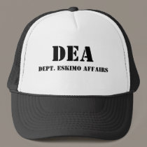 DEA, DEPT. ESKIMO AFFAIRS hats by kotzradio DEA, DEPT. ESKIMO AFFAIRS hats