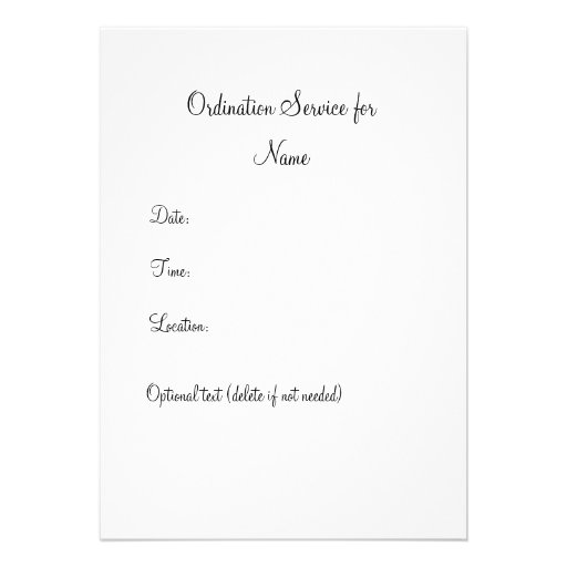 Deacon Ordination Invitation