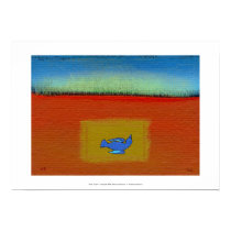 Dead bird symbol pretty modern southwestern art posters