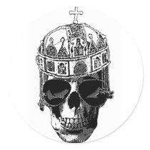 Dead Byzantine Emperor with sunglasses stickers