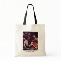 Dead Christ And Mary Magdalene By Bronzino Angelo Tote Bags