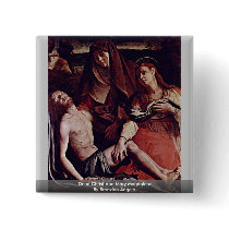 Dead Christ And Mary Magdalene By Bronzino Angelo Pinback Buttons