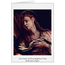 Dead Christ And Mary Magdalene  By Bronzino Angelo Card