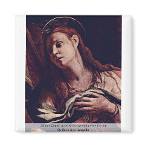 Dead Christ And Mary Magdalene  By Bronzino Angelo Fridge Magnets