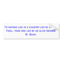 Dead Fidel bumper stickers by green_seahorse Dead Fidel bumper stickers