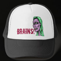 Dead Girl -grn, BRAINS! hats
