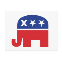 Dead GOP Elephant Postcard by InsideOut_Tees Dead GOP Elephant Postcard