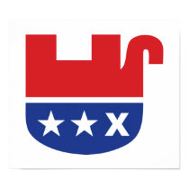 Dead GOP Elephant Poster posters by InsideOut_Tees Dead GOP Elephant Poster posters