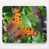 Dead Leaf Butterfly Mousepad by MadLizzy Dead Leaf Butterfly Mousepad
