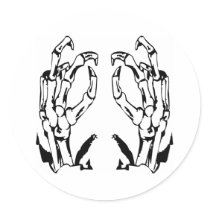 Dead Man Skeleton Hands stickers