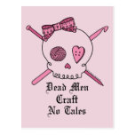 Dead Men Craft No Tales (Pink Background) Post Card
