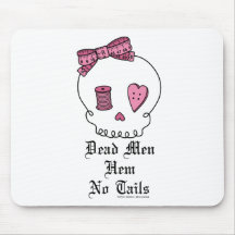 Dead Men Hem No Tails (Pink) Mouse Pad