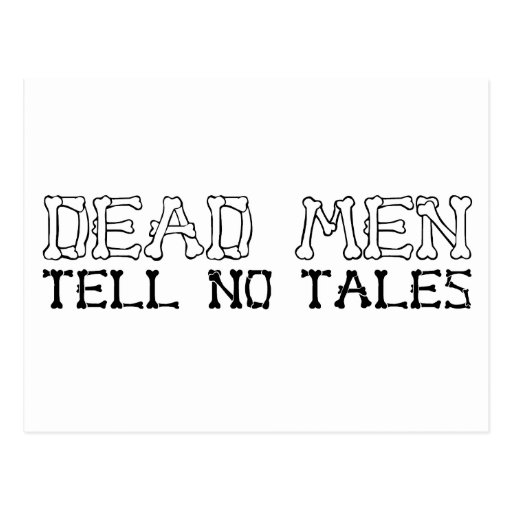 Dead Men Tell No Tales Postcard