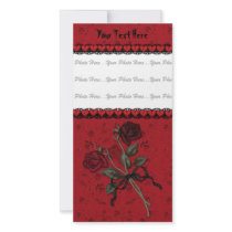 Dead Red Rose photo cards by Spice Dead Red Rose photo cards