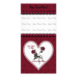 Dead Red Rose Custom Photo Card